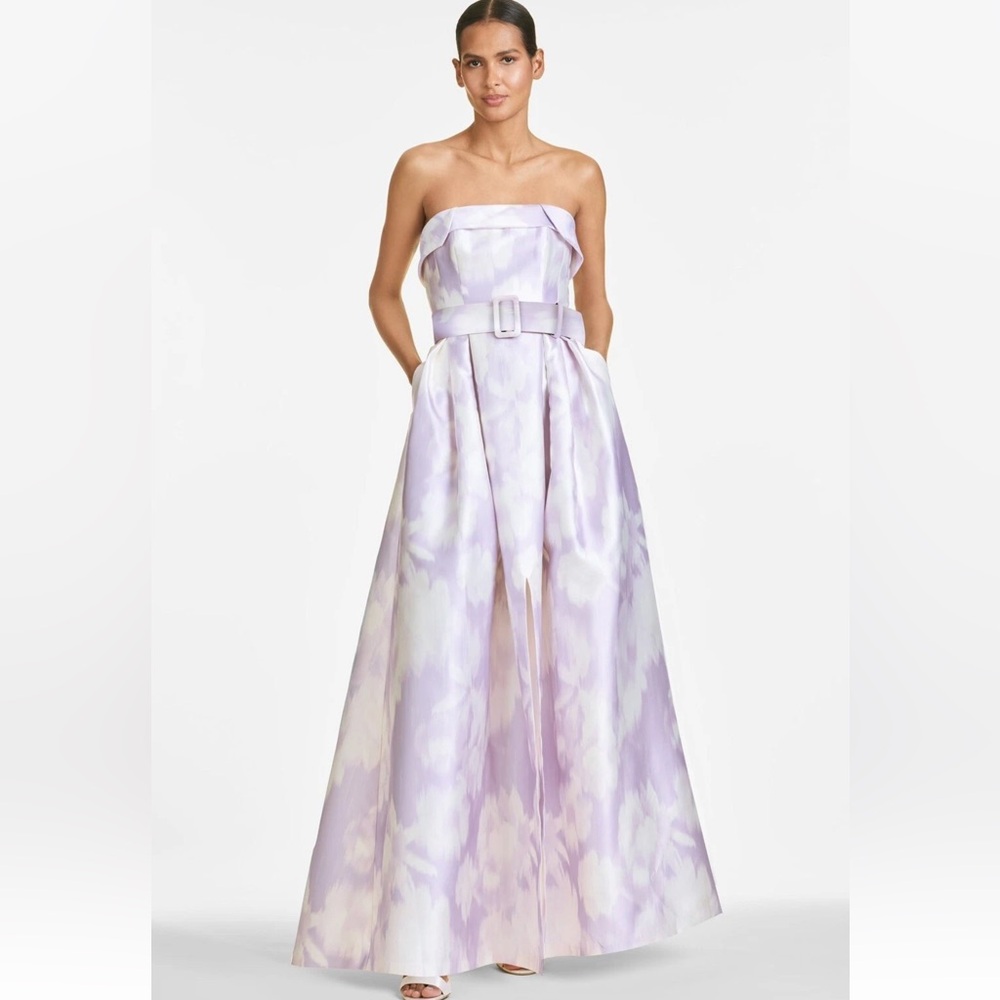 Sachin + Babi Strapless Lavender Gown